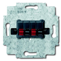 Busch-Jaeger Stereo-Lautsprecher-Anschlussdose - schwarz 