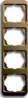 Abdeckrahmen alpha nea, 4-fach, senkrecht (bronze) 