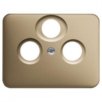 Busch-Jaeger Zentralscheibe für Antennendosen - 3 Anschlüsse (bronze) 