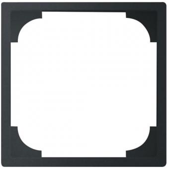 Busch-Jaeger Zwischenring mit Abdeckplatte 55 x 55 mm (schwarz matt) 
