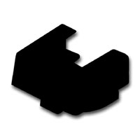 Kanaleinführung für Aufputz Gehäuse (anthrazit) 