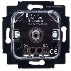 Busch-Jaeger DALI-Potenziometer-Einsatz 2117 U, für Broadcastbetrieb 