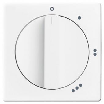 Busch-Jaeger Zentralscheibe, für 3-Stufen-Drehschalter 2710 U (studioweiß) 