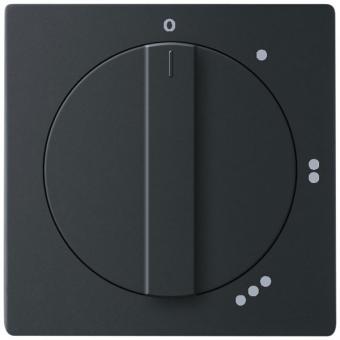 Busch-Jaeger Zentralscheibe, für 3-Stufen-Drehschalter 2710 U (schwarz matt) 