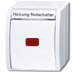 Busch-Jaeger ocean Heizungs-Notschalter Aus - 2polig (alpinweiß) 