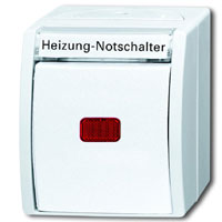 Busch-Jaeger ocean Heizungs-Notschalter  Aus/Wechsel (alpinweiß) 