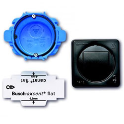 Montageset Busch-axcent flat - Unterputz, 3-fach 