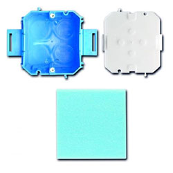 Montageset Busch-axcent flat -Beton, 5-fach 