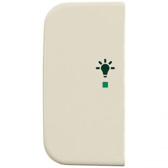 Wippe 2-fach links, mit Symbol "Licht" für Busch-free@home® Busch-Duro 2000® SI (weiss) 