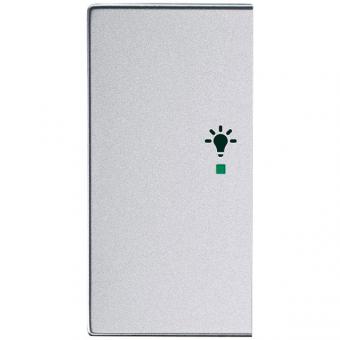 Wippe 2-fach links, mit Symbol "Licht" für Busch-free@home future® linear (alusilber) 