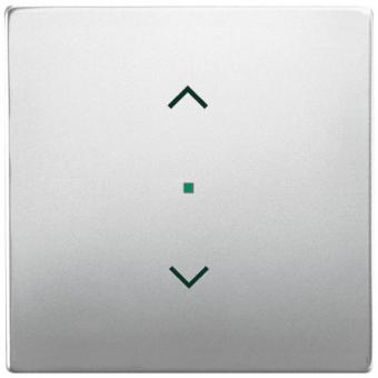 Wippe 1-fach, mit Symbol "Jalousie" für Busch-free@home® pur Edelstahl 