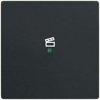 Wippe 1-fach, mit Symbol "Szene" für Busch-free@home® future® linear (schwarz matt) 