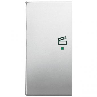 Wippe 2-fach links, mit Symbol "Szene" für Busch-free@home® pur Edelstahl 