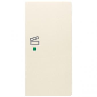 Wippe 2-fach rechts, mit Symbol "Szene" für Busch-free@home® future® linear (elfenbeinweiß) 