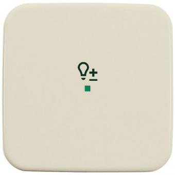 Wippe 1-fach, mit Symbol "Dimmer" für Busch-free@home® Busch-Duro 2000® SI (weiss) 