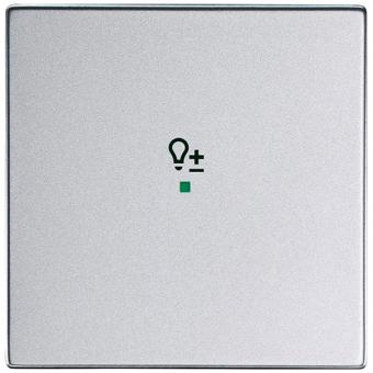 Wippe 1-fach, mit Symbol "Dimmer" für Busch-free@home® future® linear (alusilber) 