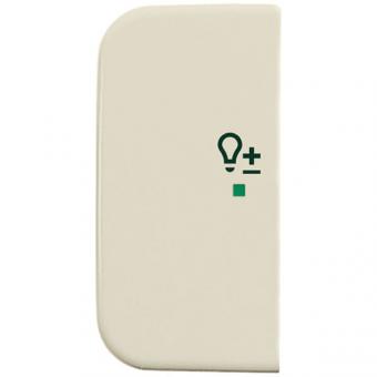 Wippe 2-fach links, mit Symbol "Dimmer" für Busch-free@home® Busch-Duro 2000® SI (weiss) 