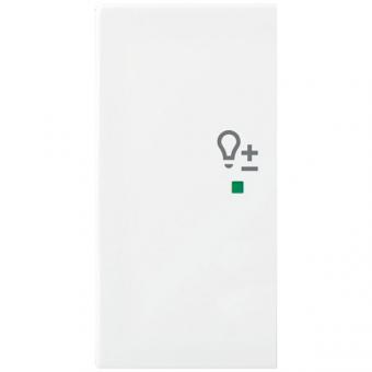 Wippe 2-fach links, mit Symbol "Dimmer" für Busch-free@home® Busch-balance® SI  (alpinweiß) 