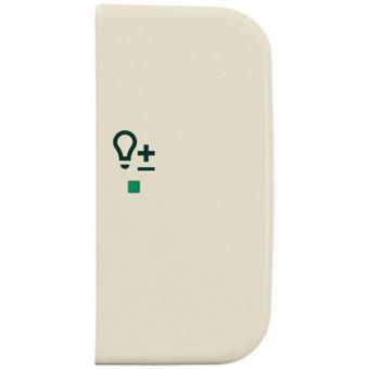 Wippe 2-fach rechts, mit Symbol "Dimmer" für Busch-free@home® Busch-Duro 2000® SI (weiss) 