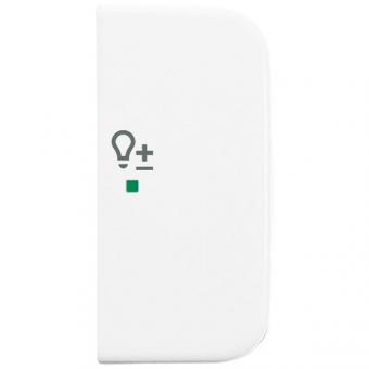 Wippe 2-fach rechts, mit Symbol "Dimmer" für Busch-free@home® Reflex SI (alpinweiß) 