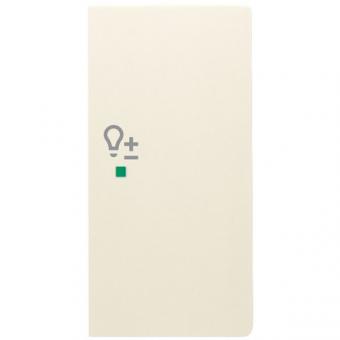 Wippe 2-fach rechts, mit Symbol "Dimmer" für Busch-free@home® future® linear (elfenbeinweiß) 