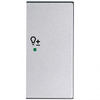 Wippe 2-fach rechts, mit Symbol "Dimmer" für Busch-free@home future® linear (alusilber) 