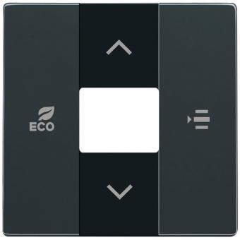 Zentralscheibe für Fan Coil-Regler für Busch-free@home® future® linear (anthrazit) 