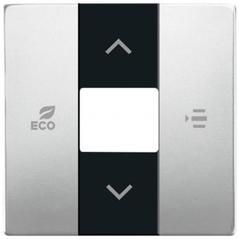 Zentralscheibe für Fan Coil-Regler für Busch-free@home® pur Edelstahl 