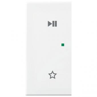 Wippe 2-fach links, mit Symbol "Play/Pause" für Busch-free@home® balance® SI (alpinweiß) 