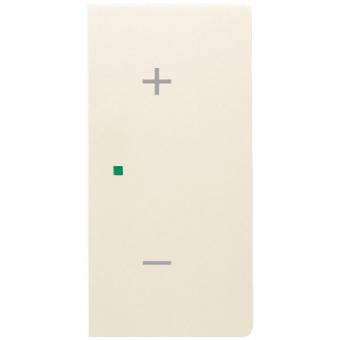 Wippe 2-fach rechts, mit Symbol "Volume" für Busch-free@home future® linear (elfenbeinweiß) 