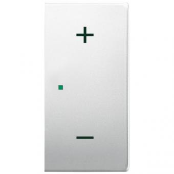 Wippe 2-fach rechts, mit Symbol "Volume" für Busch-free@home pur Edelstahl 