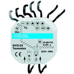 Busch-Jalousiecontrol® II Trennrelais Gleichstromantriebe 2-fach 