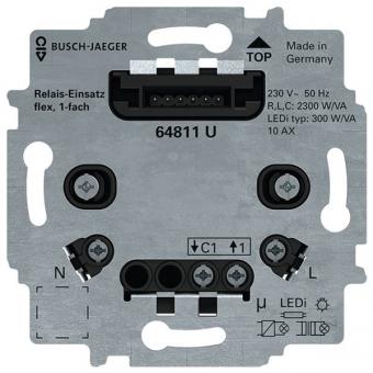 Busch-flexTronics Relais-Einsatz flex, 1-fach 