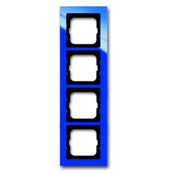 Abdeckrahmen Busch-axcent, 4-fach (blau) 