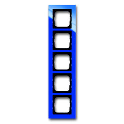 Abdeckrahmen Busch-axcent, 5-fach (blau) 