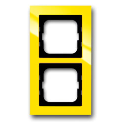 Abdeckrahmen Busch-axcent, 2-fach (gelb) 