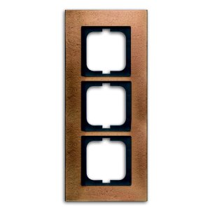 Abdeckrahmen carat, 3-fach (Bronze) 