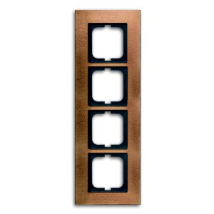 Abdeckrahmen carat, 4-fach (Bronze) 