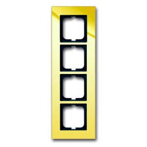 Abdeckrahmen carat, 4-fach (Gold) 