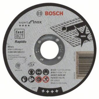 Bosch Trennscheibe gerade, Expert, 115mm für Metall 