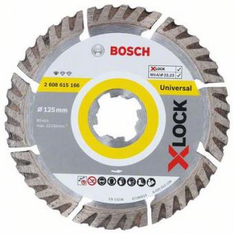 Bosch X-LOCK Diamanttrennscheibe 125mm 