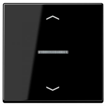 JUNG HOME Taster 1fach mit Pfeilsymbolen, schwarz 