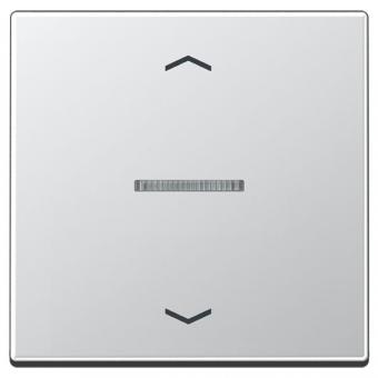 JUNG HOME Taster 1fach mit Pfeilsymbolen, aluminium 