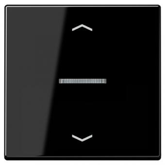 JUNG HOME Taster 1fach mit Pfeilsymbolen, schwarz 