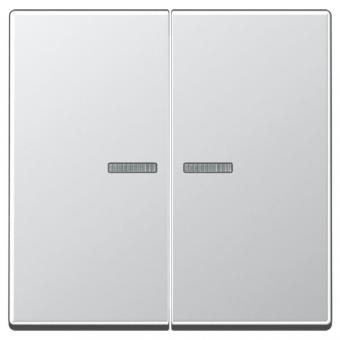JUNG HOME Taster 2fach, aluminium 