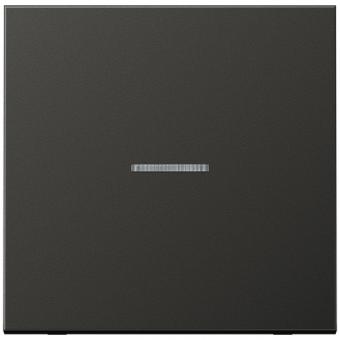 JUNG HOME Taster 1fach, Aluminium lackiert, Serie LS, anthrazit 