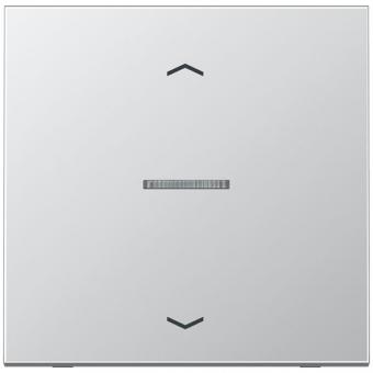 JUNG HOME Taster 1fach, mit Pfeilsymbolen, Aluminium AlMg1 Naturton, mattgebeizt, Serie LS, Aluminium 