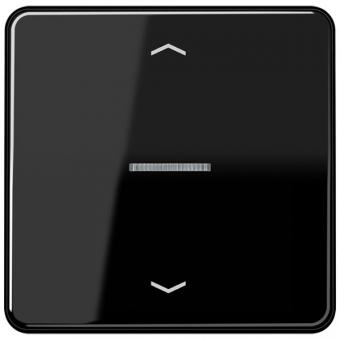 JUNG HOME Taster 1fach mit Pfeilsymbolen, schwarz 
