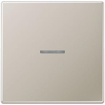 JUNG HOME Taster 1fach, Edelstahl 1.4303 X4 CrNi 18-12, Serie LS, Edelstahl 