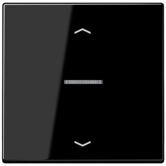 JUNG HOME Taster 1fach, mit Pfeilsymbolen, Duroplast, Serie LS, schwarz 